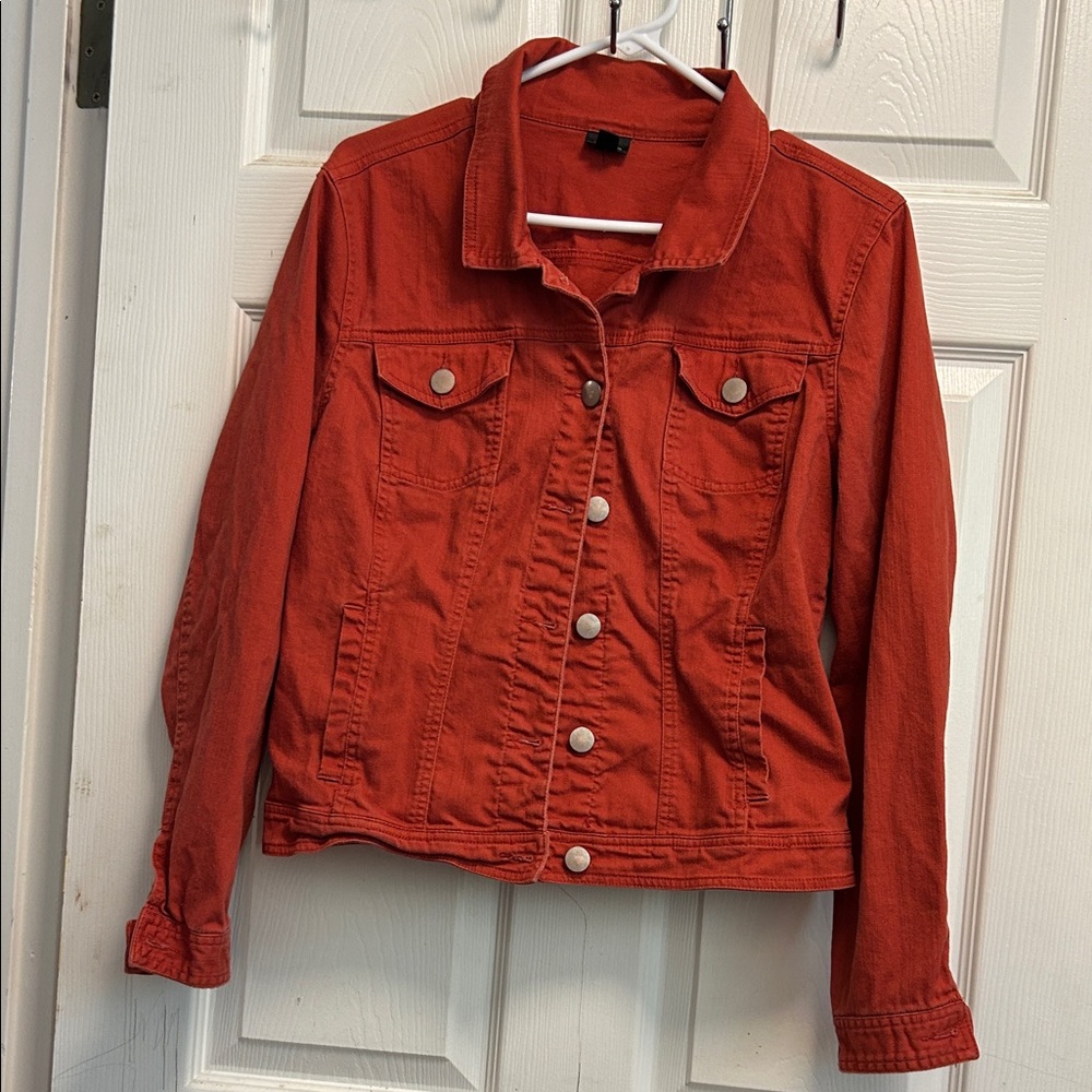 Versona Vibrant Red Jean Jacket